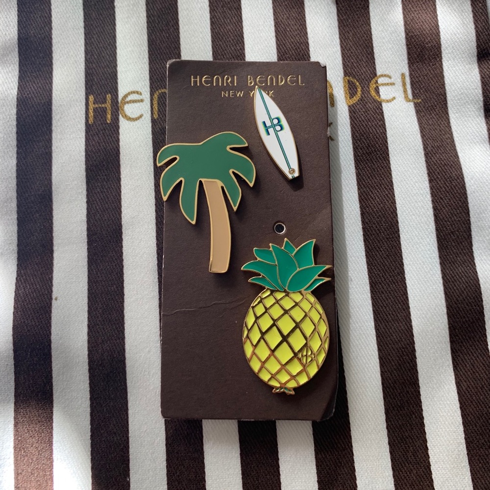 Henri Bendel tropical pins